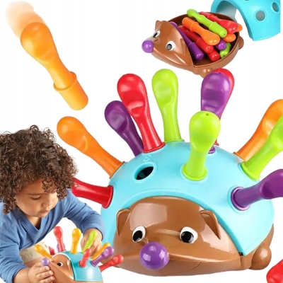 Polecamy - Edukacyjny Jeżyk Sorter Sensoryczny Montessori Nauka i Zabawa